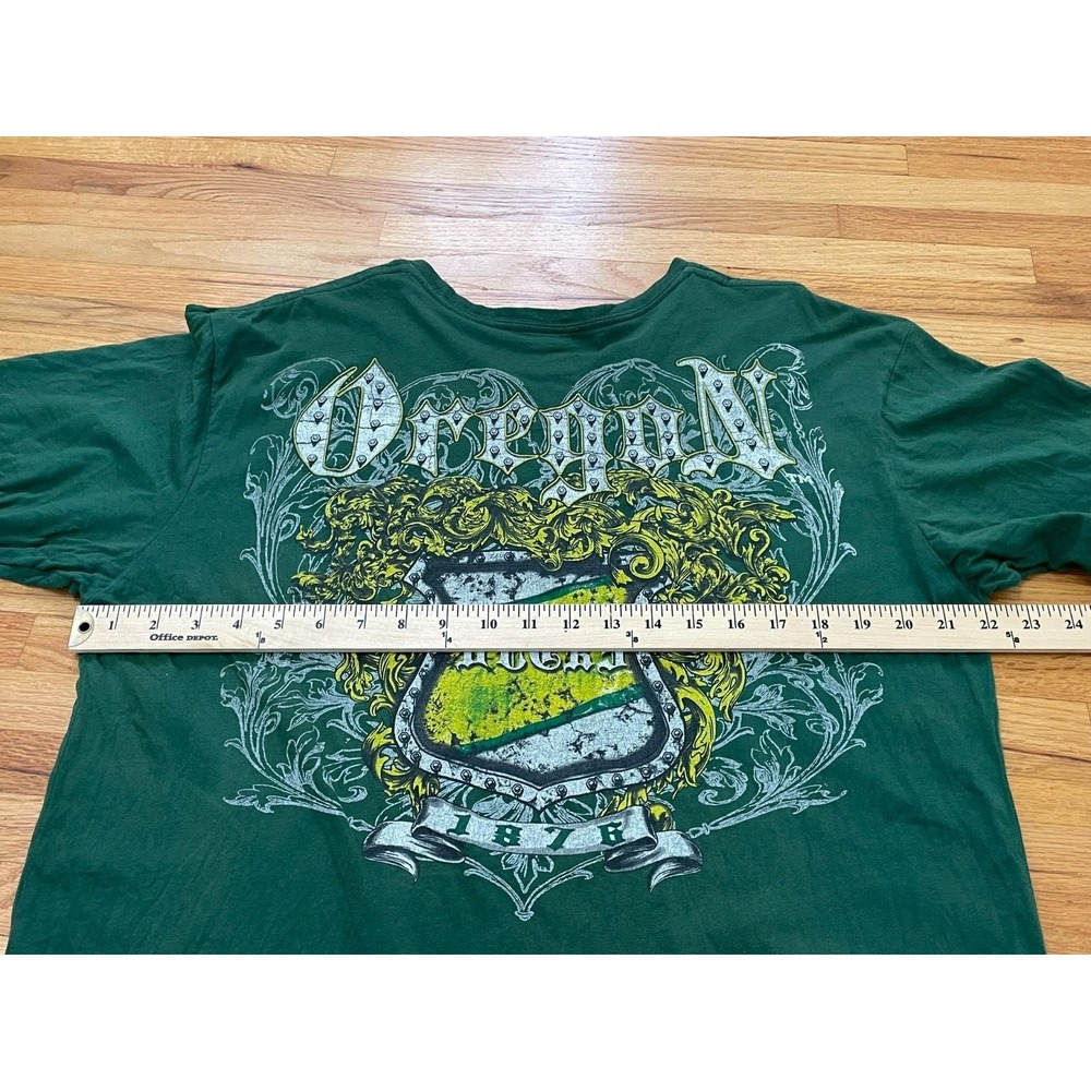 Men's T-Shirt Green 1876 University of Oregon Ducks Football Team Logo 2xl - Picture 6 of 7